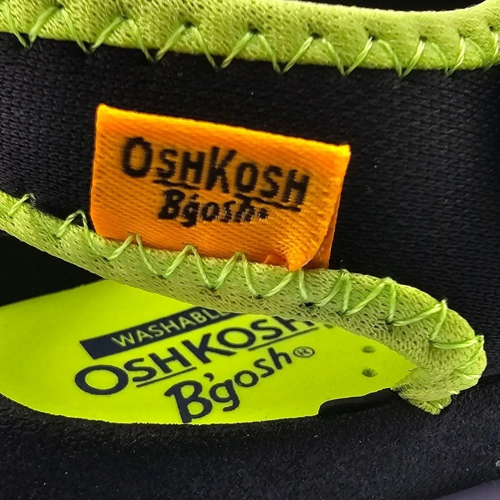 OshKosh‎ Bgosh Toddler Boy's or Girl's Sandals Black Green - Size 9 - New